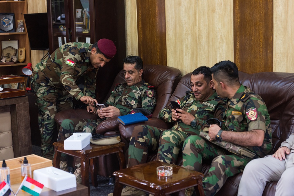Coalition Advisors Visit Peshmerga Atrush Infantry Training Center