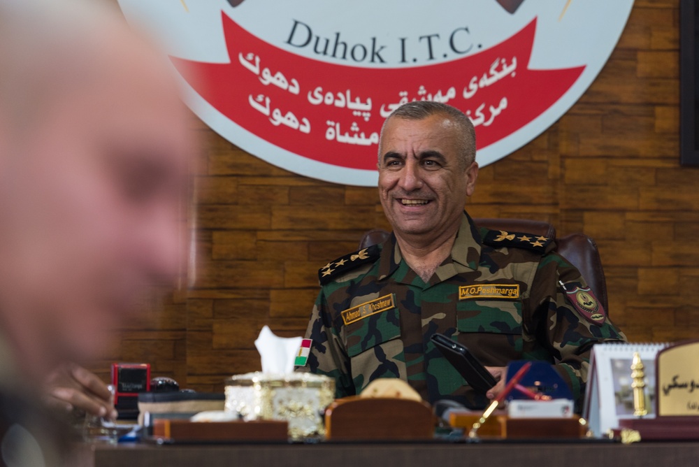 Coalition Advisors Visit Peshmerga Atrush Infantry Training Center