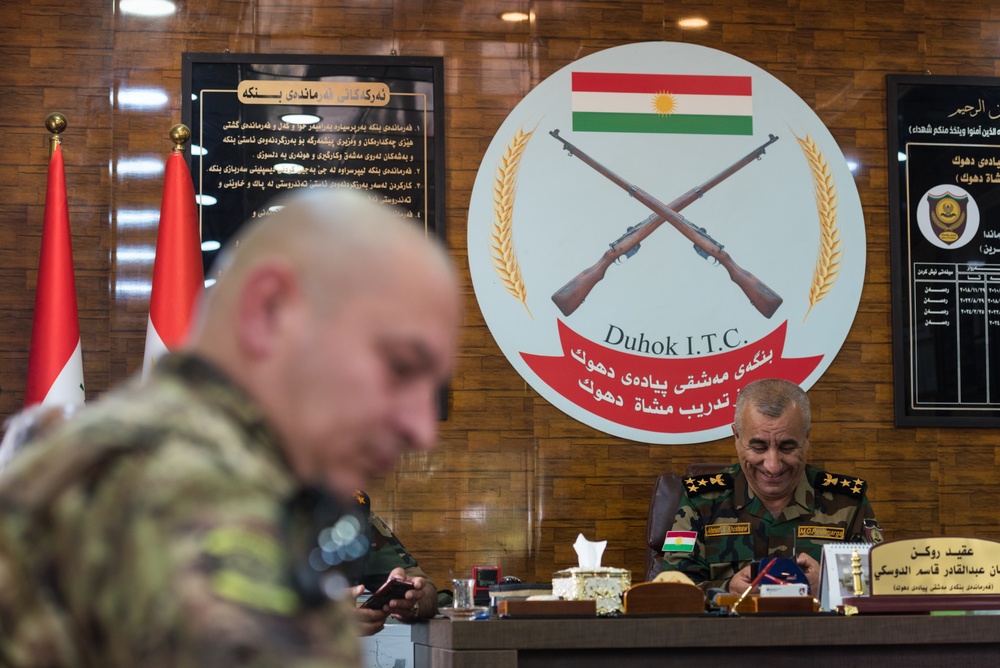 Coalition Advisors Visit Peshmerga Atrush Infantry Training Center