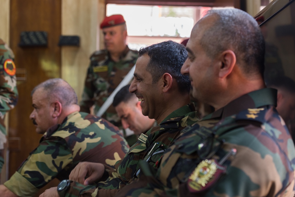 Coalition Advisors Visit Peshmerga Atrush Infantry Training Center
