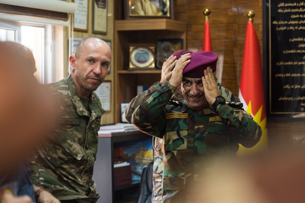 Coalition Advisors Visit Peshmerga Atrush Infantry Training Center
