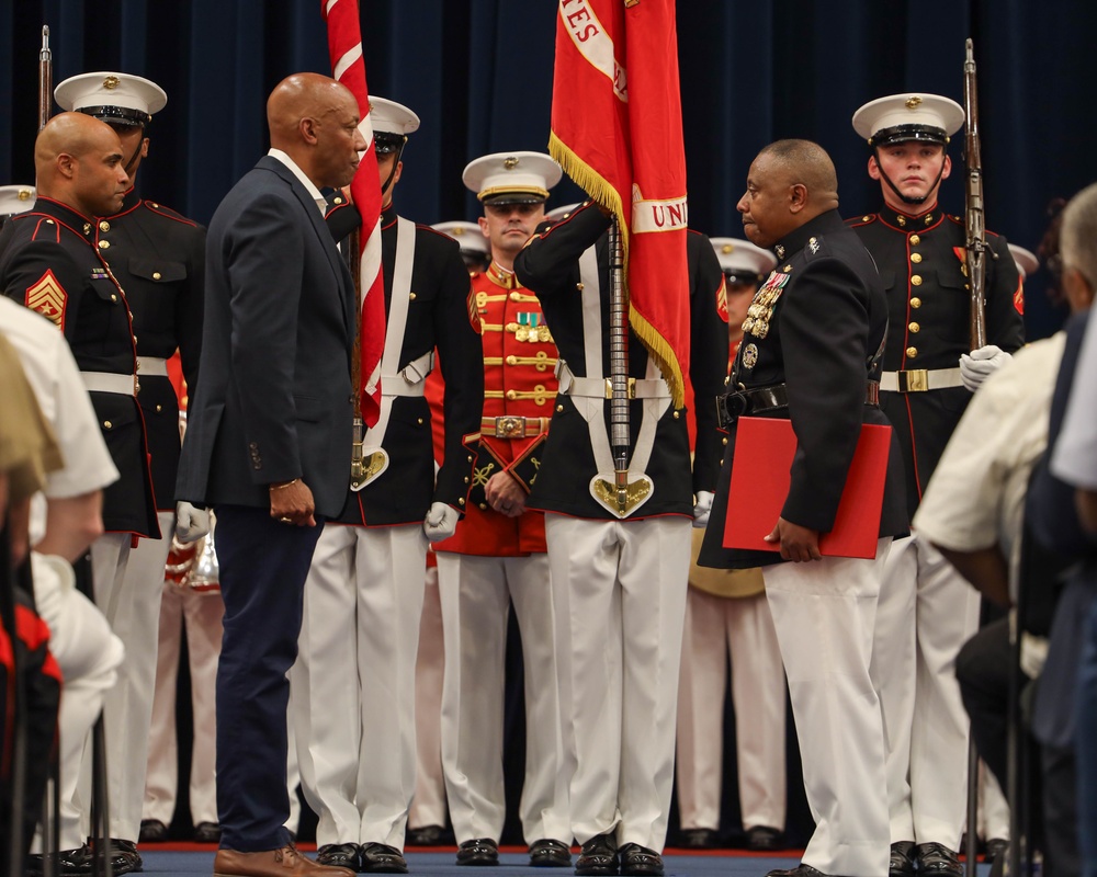 U.S. Marine Corps Lt. Gen. Dimitri Henry's Retirement Ceremony