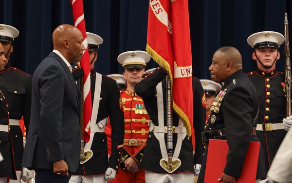 U.S. Marine Corps Lt. Gen. Dimitri Henry's Retirement Ceremony