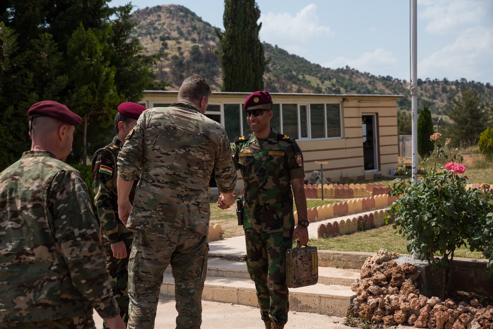 Coalition Advisors Visit Peshmerga Atrush Infantry Training Center