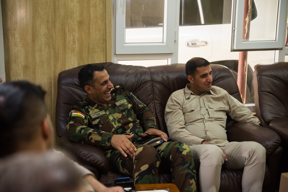 Coalition Advisors Visit Peshmerga Atrush Infantry Training Center