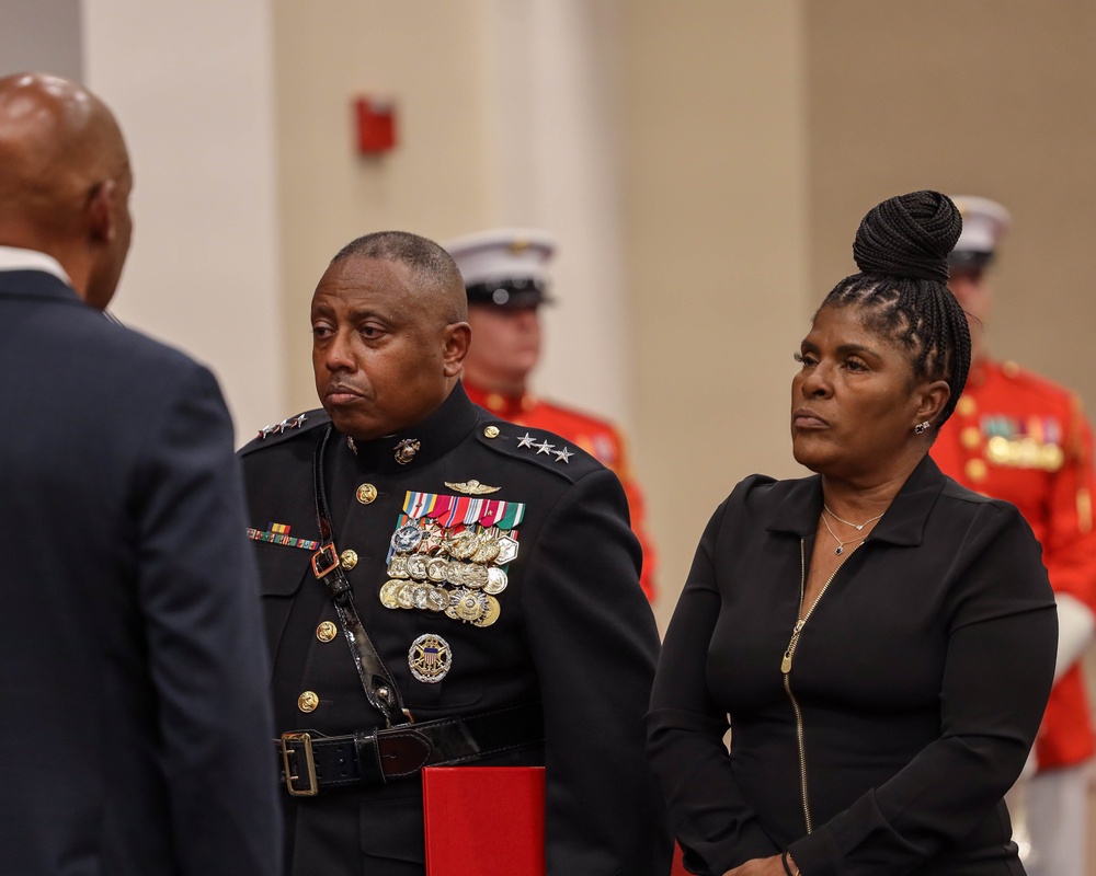 U.S. Marine Corps Lt. Gen. Dimitri Henry's Retirement Ceremony