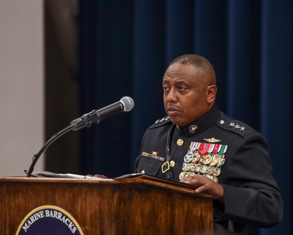 U.S. Marine Corps Lt. Gen. Dimitri Henry's Retirement Ceremony