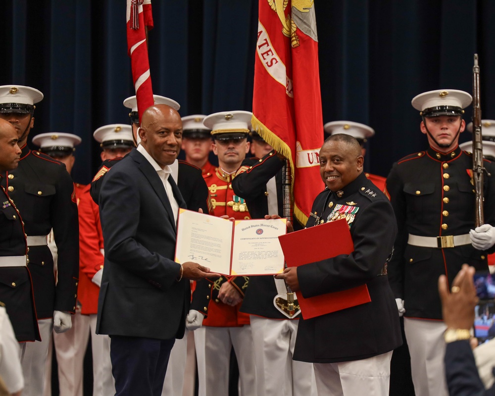U.S. Marine Corps Lt. Gen. Dimitri Henry's Retirement Ceremony