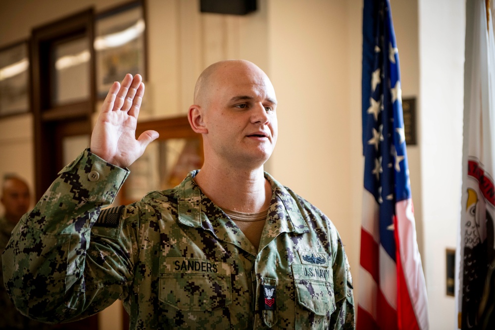 FC1 Sanders Reenlistment