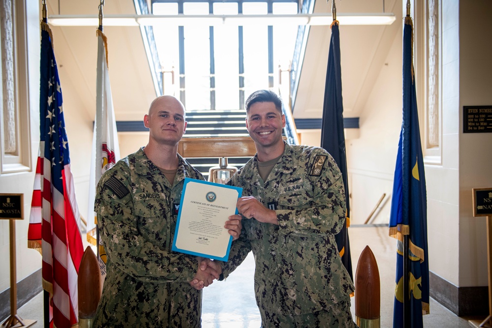 FC1 Sanders Reenlistment