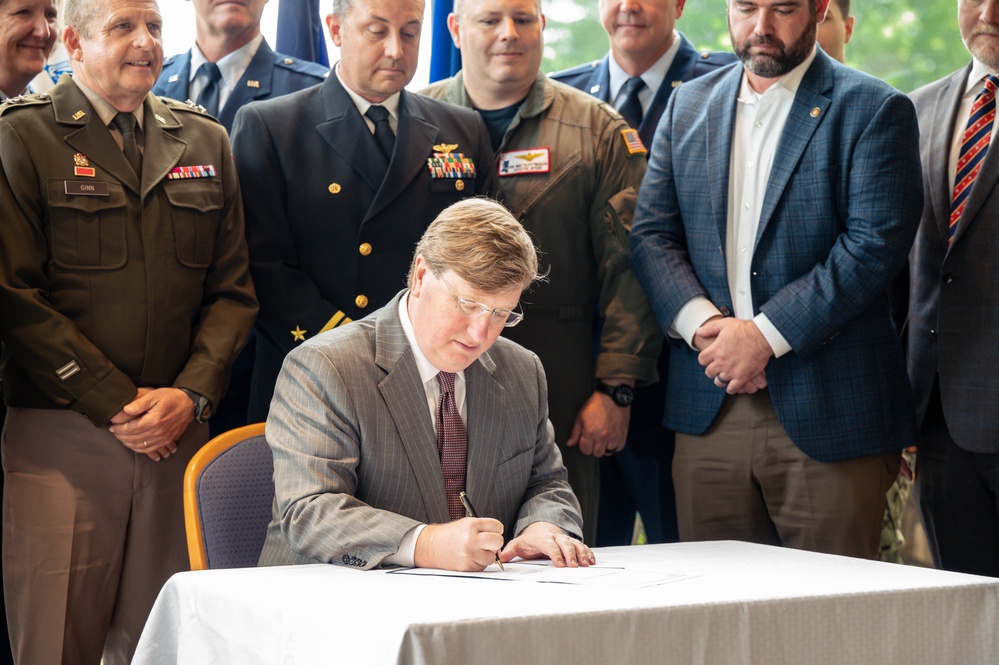 Governor Tate Reeves Ceremoniously Signs Senate Bill 2343