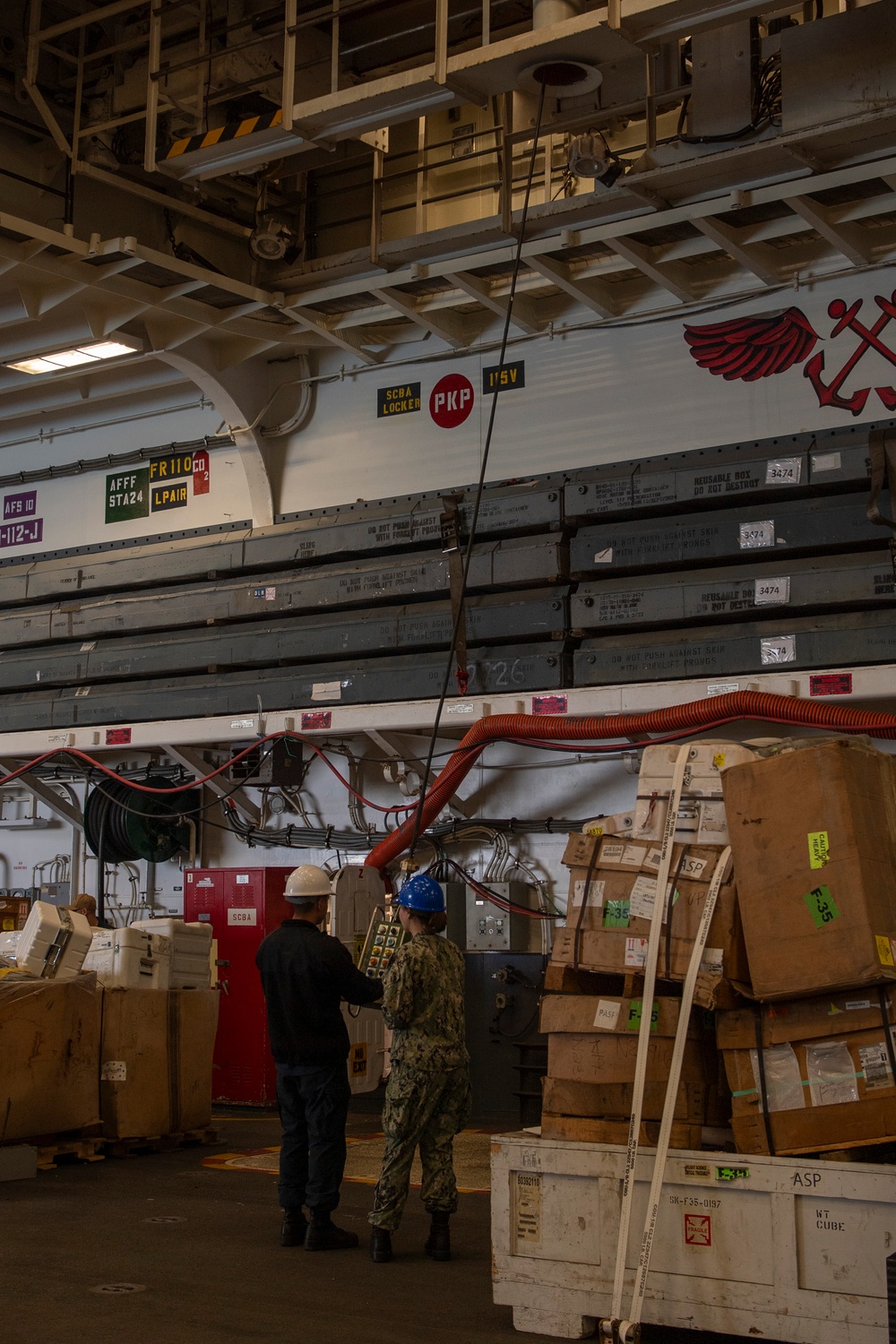 Makin Island Hangar Bay Maintenance