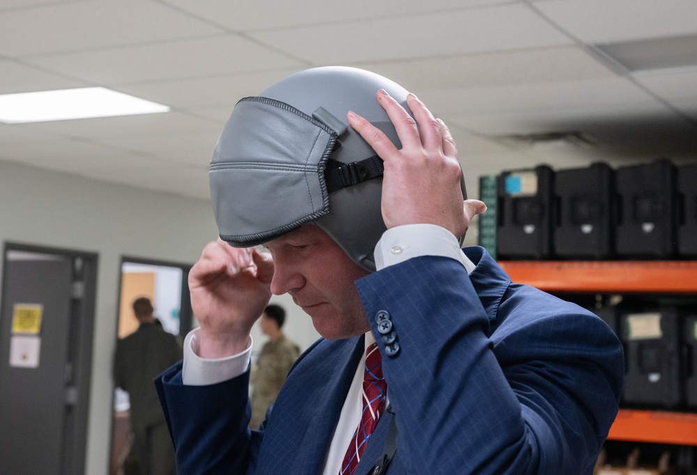 5th Bomb Wing facilitates orientation flight for Minot civic leader Ryan Ackerman
