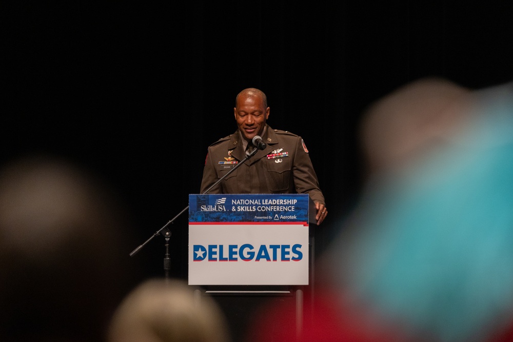 Brig. Gen. Brown Speaks at SkillsUSA Conference