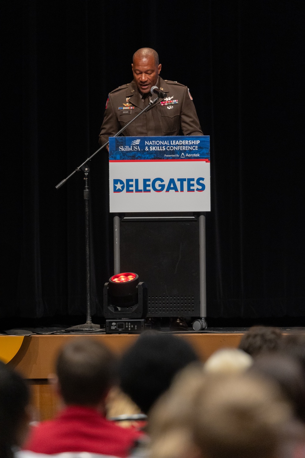 Brig. Gen. Brown Speaks at SkillsUSA Conference