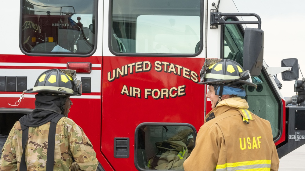Most run from danger, few run toward it: Minot AFB Fire Department executes drill