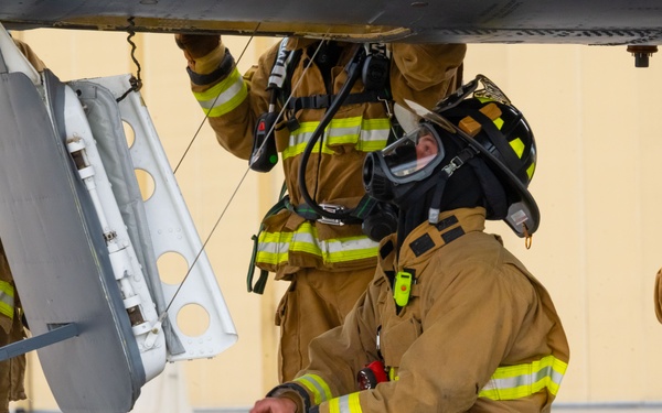 Most run from danger, few run toward it: Minot AFB Fire Department executes drill