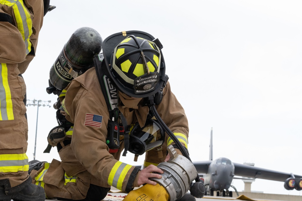 Most run from danger, few run toward it: Minot AFB Fire Department executes drill