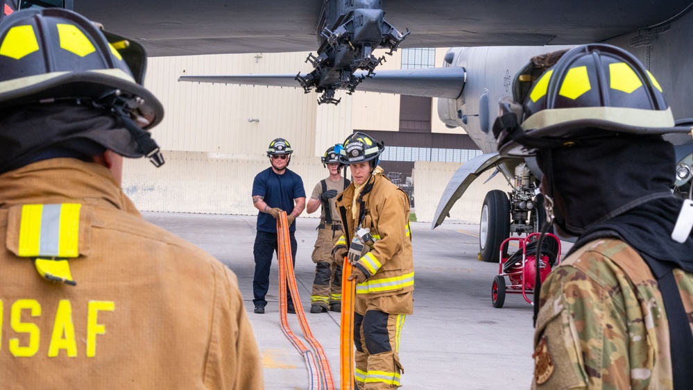 Most run from danger, few run toward it: Minot AFB Fire Department executes drill