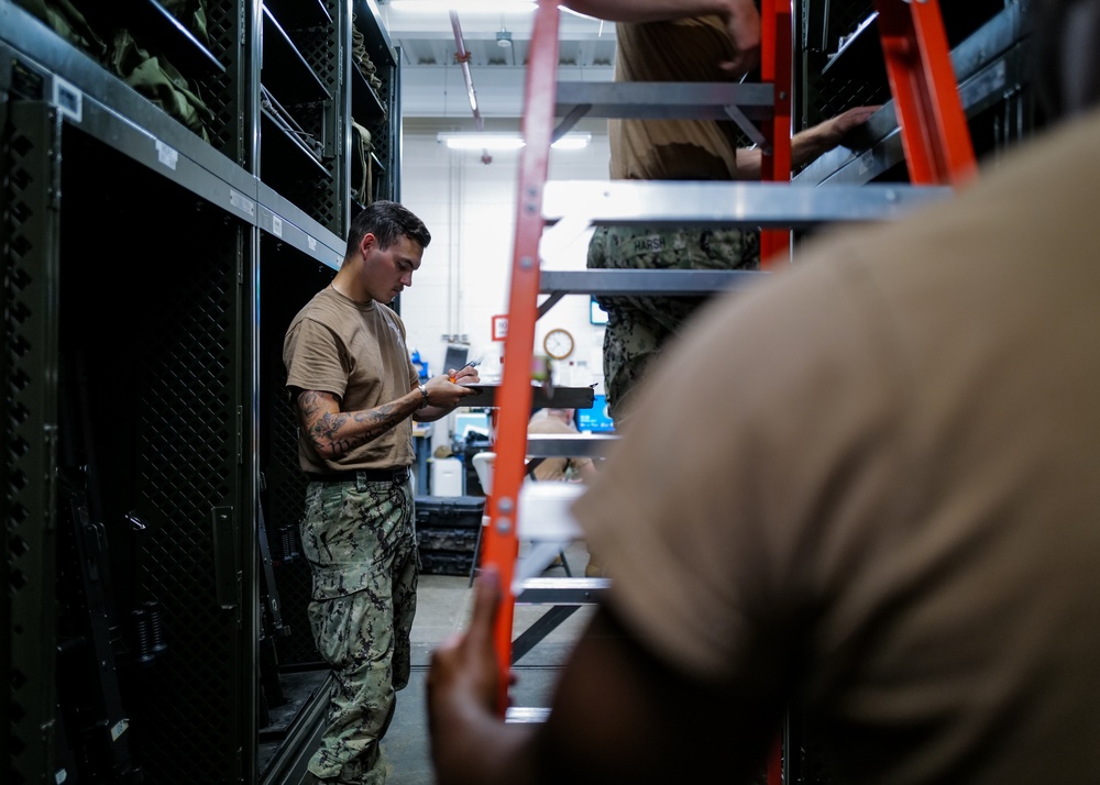 NMCB 11 conducts armory inventory