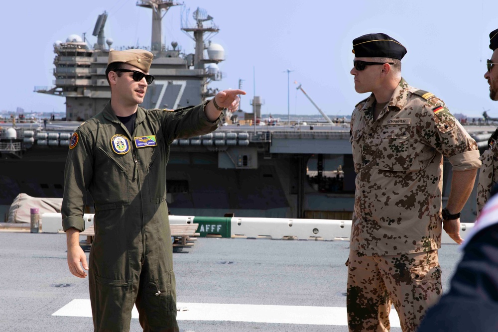 USS Kearsarge Gives Tour Of Ship To Foreign Sailors