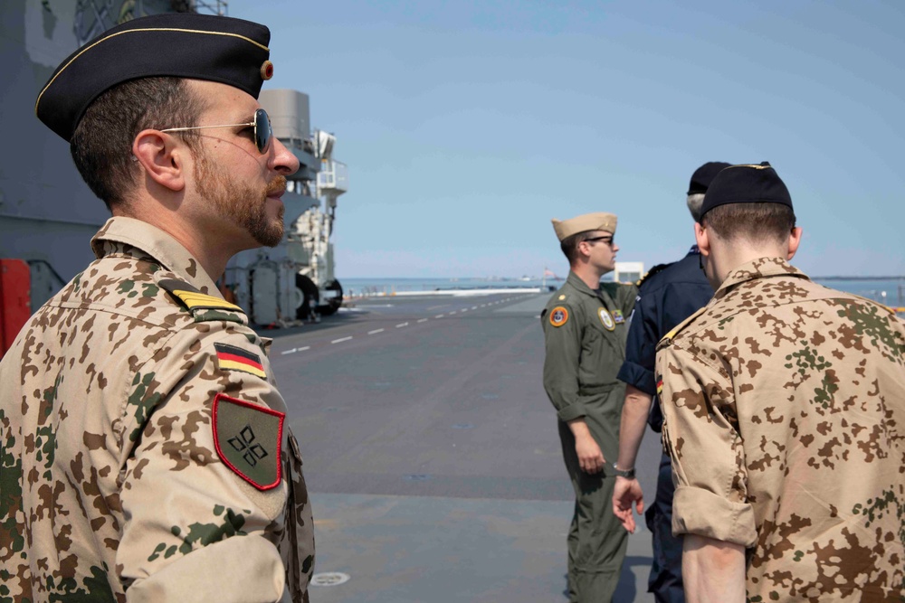 USS Kearsarge Gives Tour Of Ship To Foreign Sailors