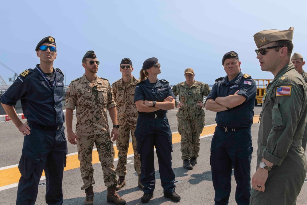 USS Kearsarge Gives Tour Of Ship To Foreign Sailors