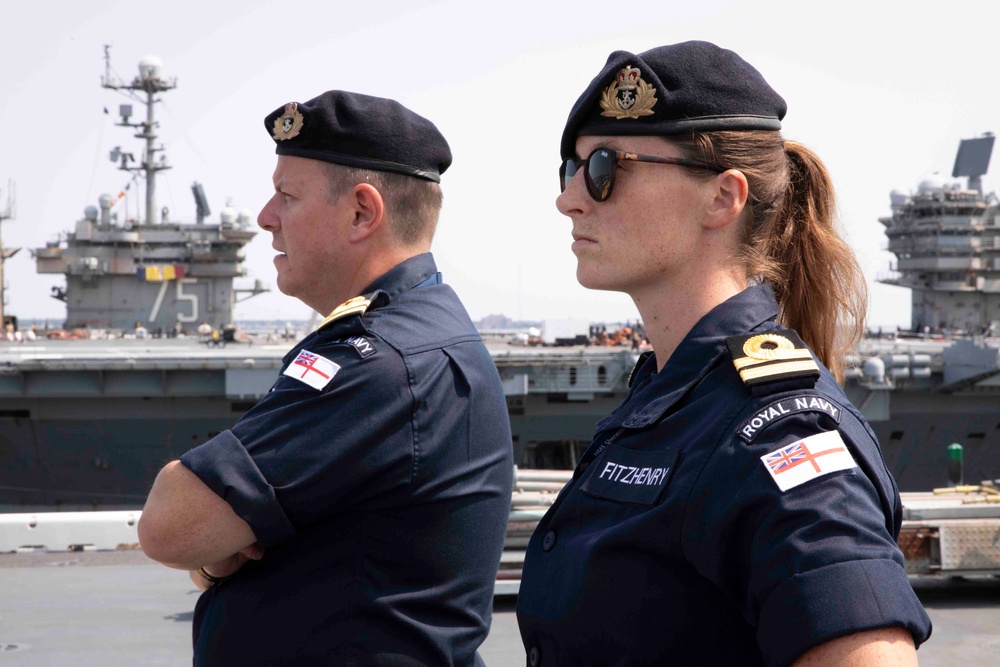 USS Kearsarge Gives Tour Of Ship To Foreign Sailors