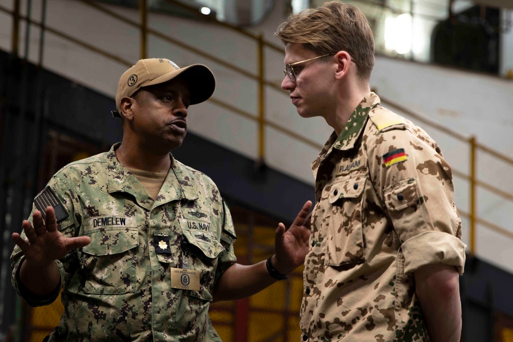USS Kearsarge Gives Tour Of Ship To Foreign Sailors