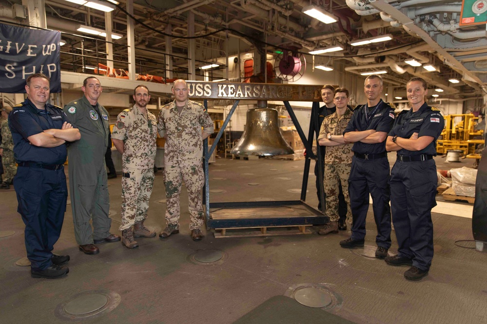 USS Kearsarge Gives Tour Of Ship To Foreign Sailors