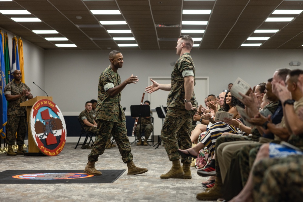 1st Battalion, 10th Marine Regiment, 2d Marine Division Change of Command
