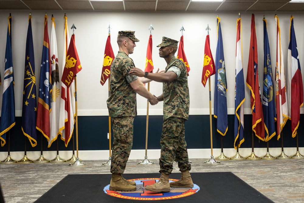1st Battalion, 10th Marine Regiment, 2d Marine Division Change of Command