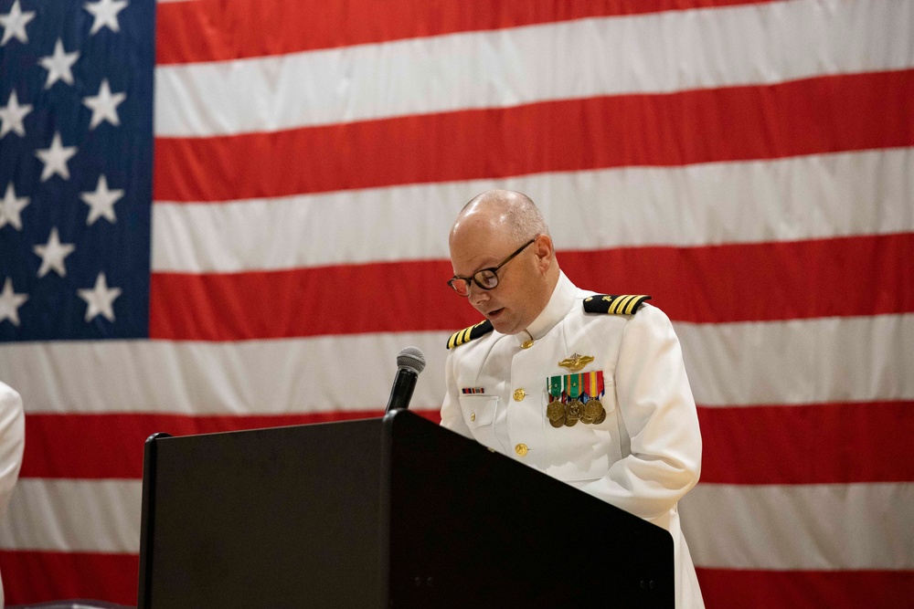 NMCB 133 Conducts a Change of Command