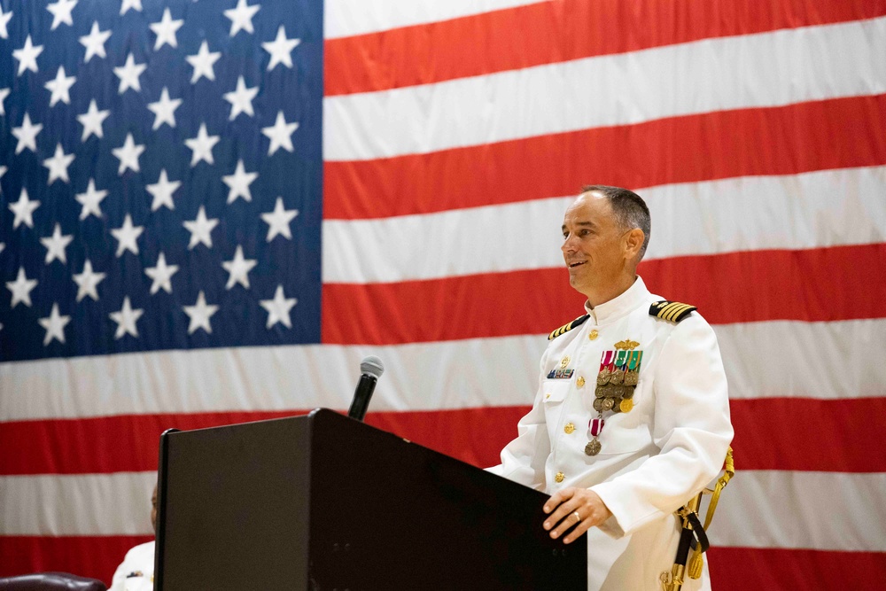 NMCB 133 Conducts a Change of Command