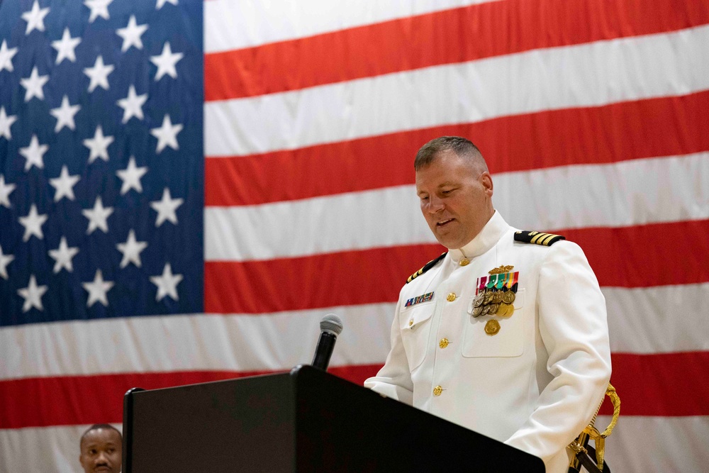 NMCB 133 Conducts a Change of Command
