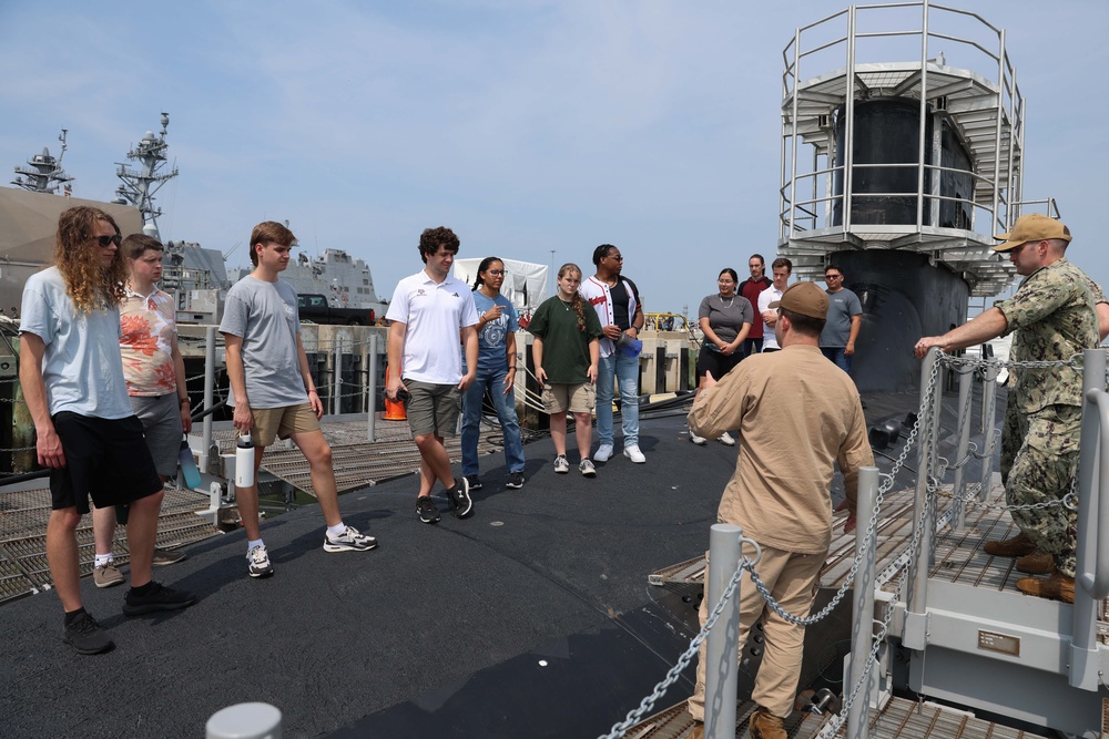 NUPOC Applicants Tour USS Oregon