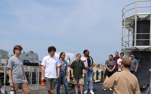 NUPOC Applicants Tour USS Oregon