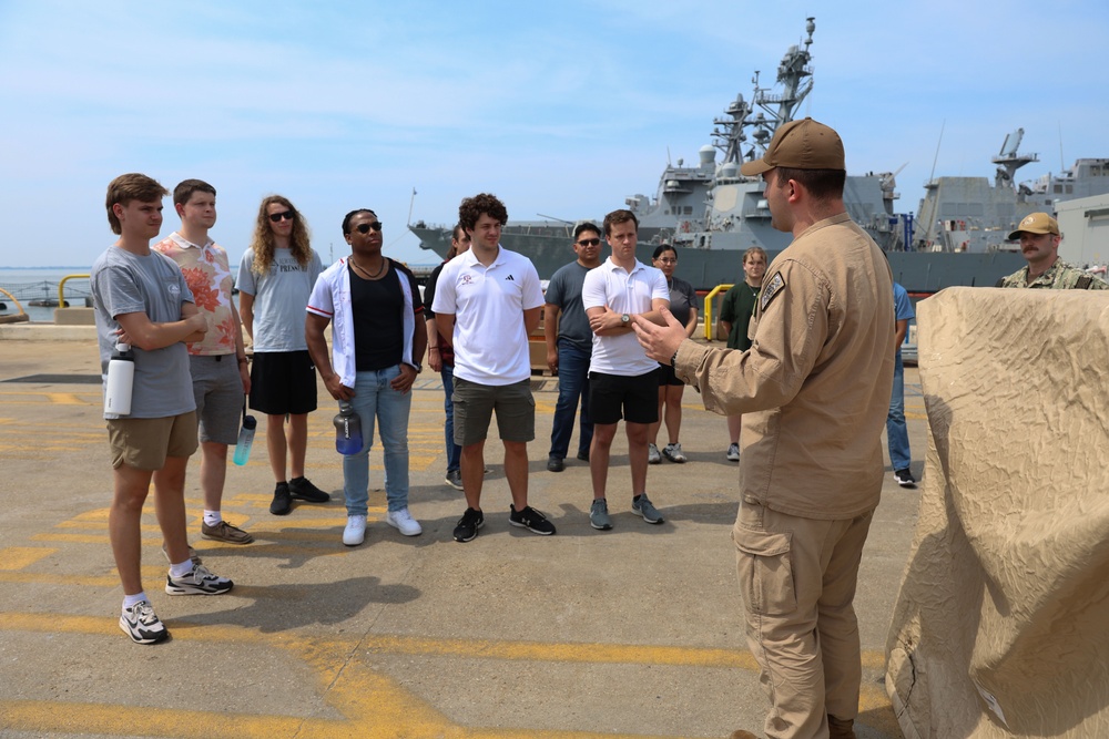 NUPOC Applicants Tour USS Oregon