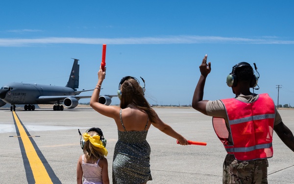 940th Air Refueling Wing Interim Operations Group Commander Completes Fini Flight