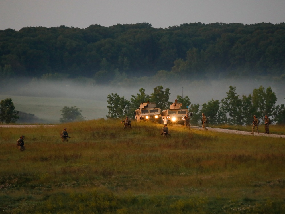 National Guardsmen Conduct Wet-gap Crossing