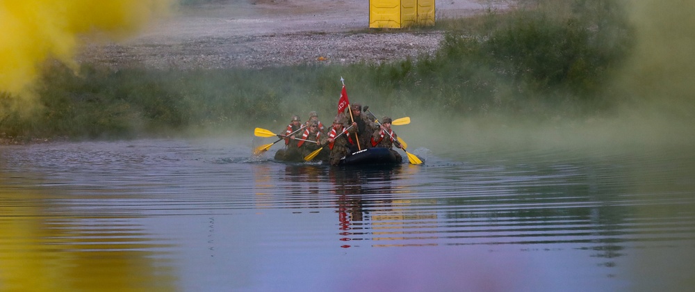 National Guardsmen Conduct Wet-gap Crossing