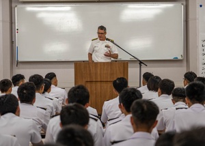 NEWCAST 25APR03: Kyushu Defense Bureau Tour & JMSDF Sasebo District Change of Command