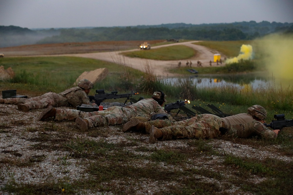 National Guardsmen Conduct Wet-gap Crossing