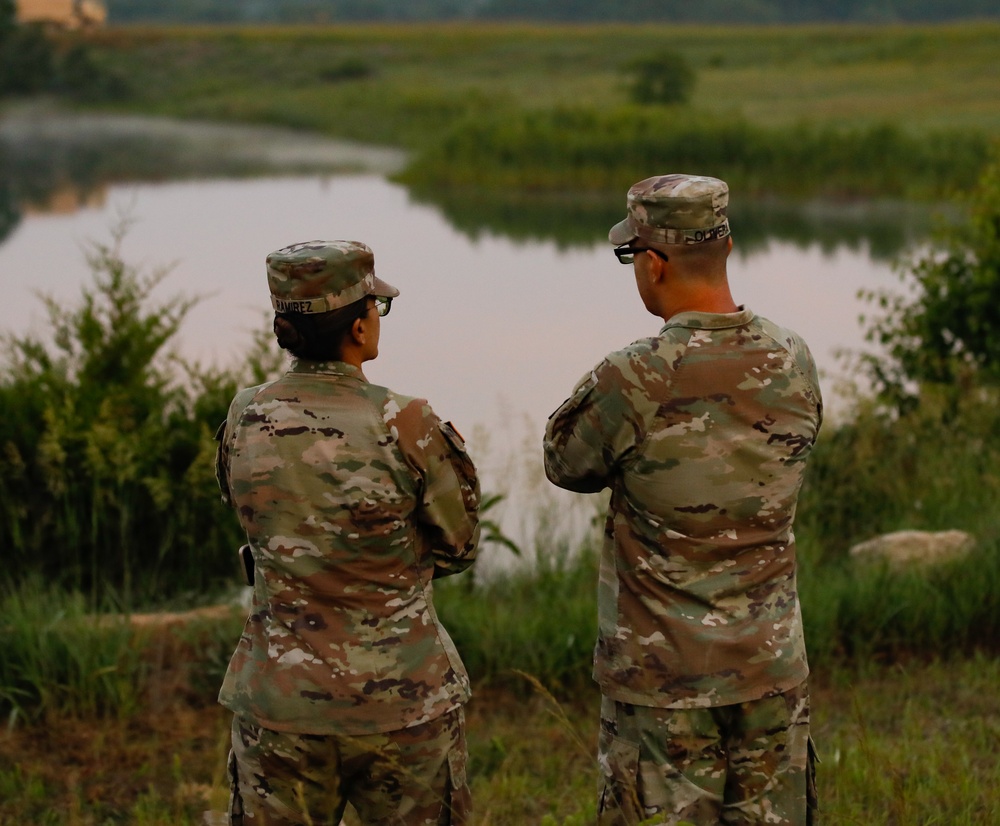 National Guardsmen Conduct Wet-gap Crossing