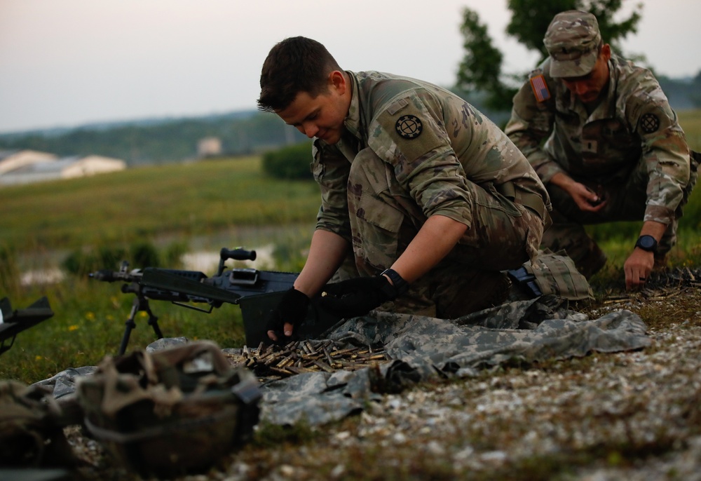 National Guardsmen Conduct Wet-gap Crossing