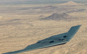 B-2 Spirit soars over Southern California during test flight