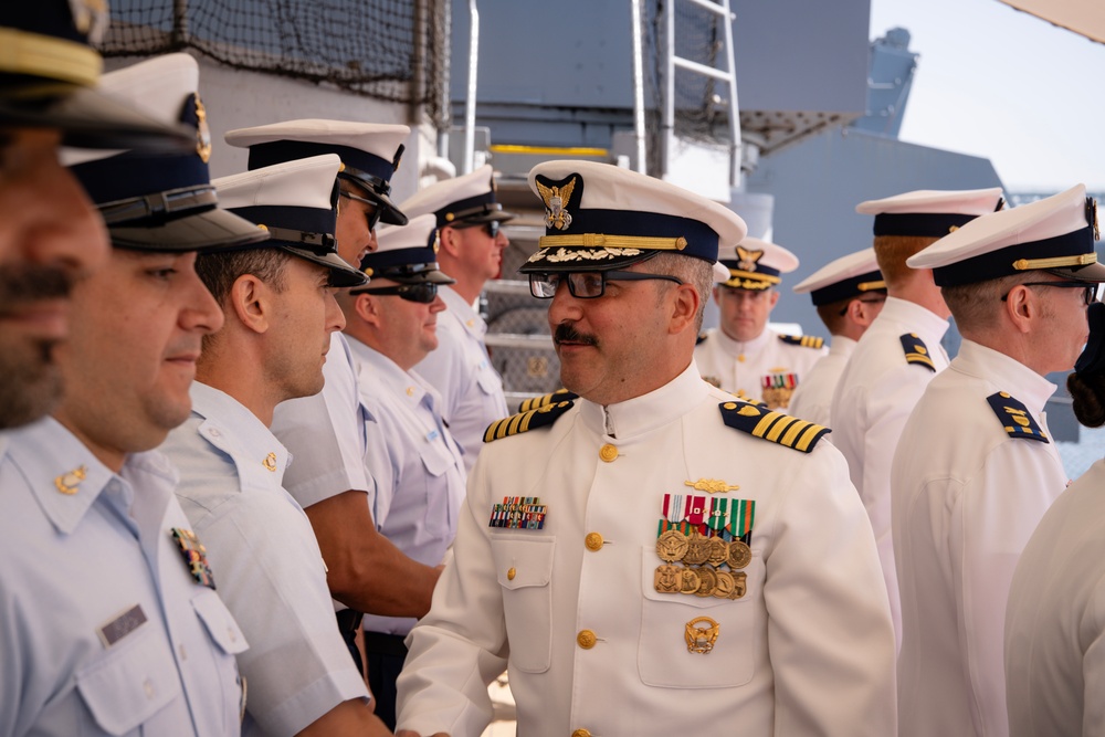 Coast Guard Cutter Argus holds change of command ceremony