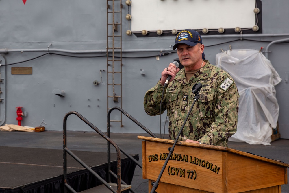 Abraham Lincoln Sailors conduct routine operations