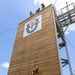 Rappelling with man's best teammate