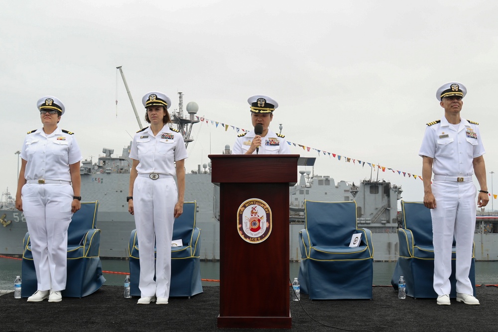 USS Montgomery (LCS 8) Conducts Change of Command